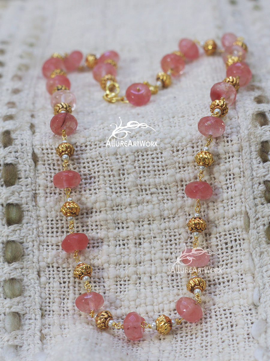 Cherry Quartz Neckpiece
